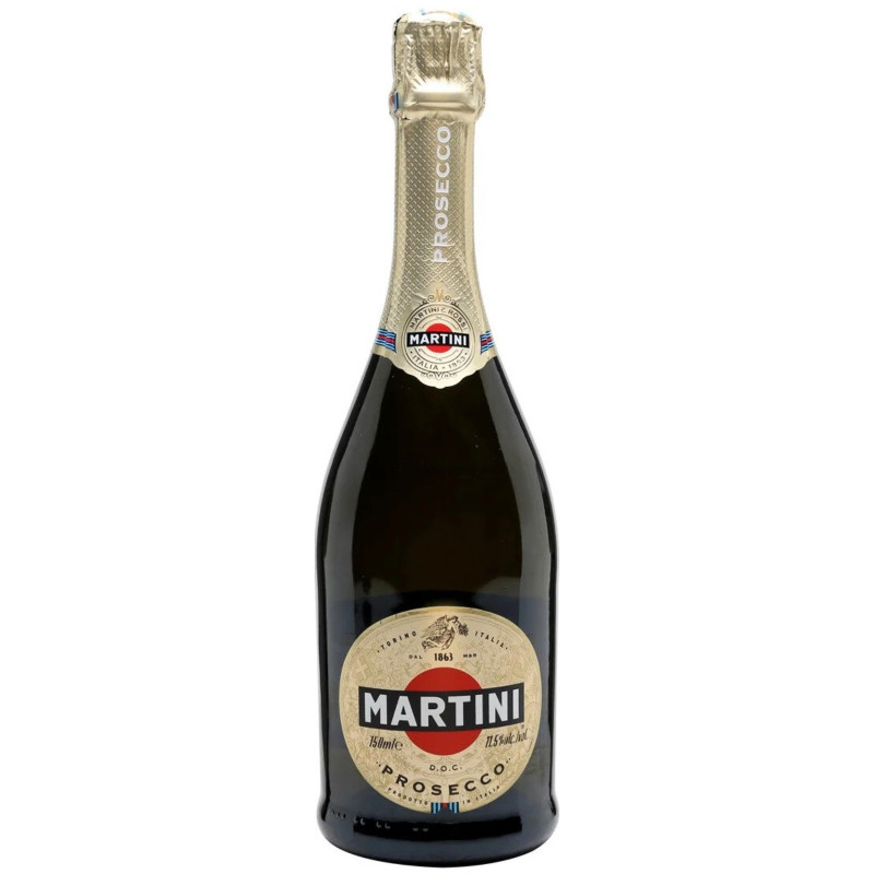 Вино игристое Martini Prosecco DOC белое сухое 11,5%, 750мл