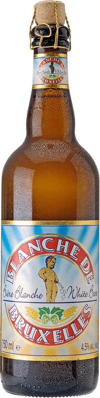 Пиво Blanche De Bruxelles светлое нефильтрованное 4.5%, 750мл