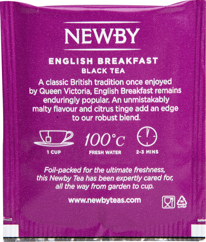 Чай Newby Английский завтрак чёрный в пакетиках, 25х2г — фото 3