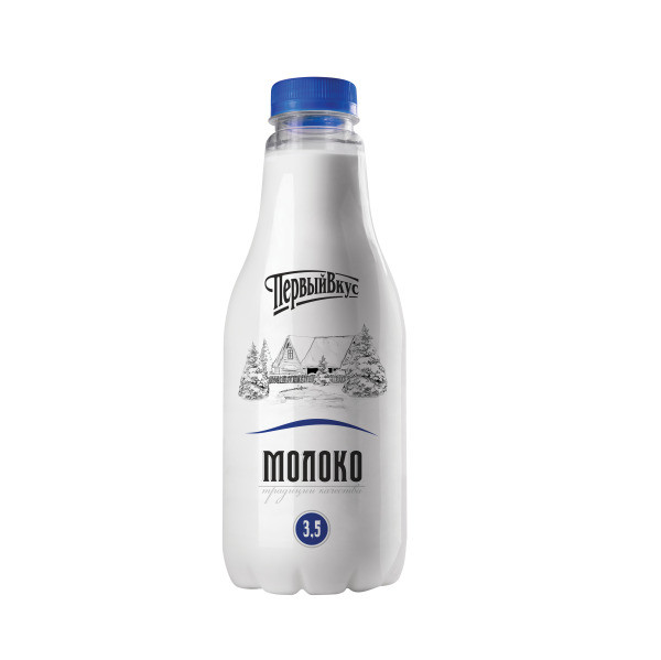 Молоко Первый Вкус питьевое пастеризованное 3.5%, 930мл — фото 1