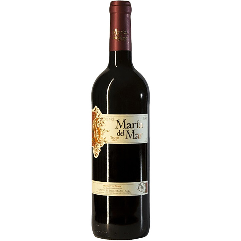 Вино Maria del Mar красное сухое 11%, 750мл