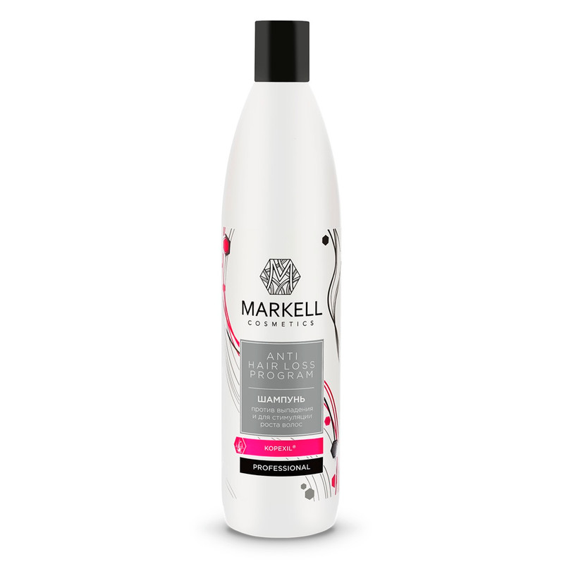 Шампунь Markell Professional против выпадения и для стимуляции роста волос, 500мл