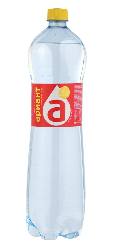 Вода Радонежская Ариант лимон минеральная, 1.5л