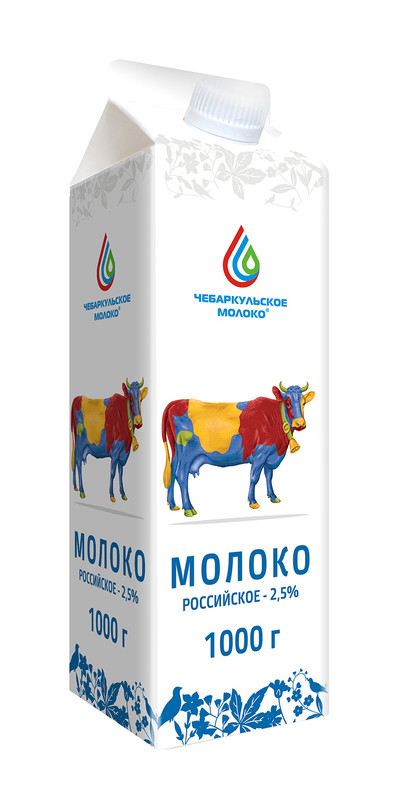 Молоко Чебаркульское Молоко Российское 2.5%, 1л