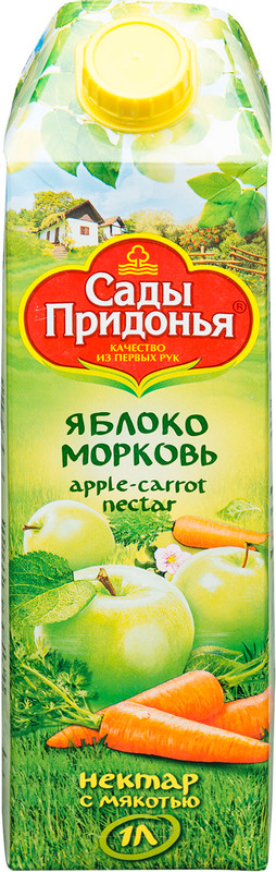 Нектар Сады Придонья яблочно-морковный, 1л