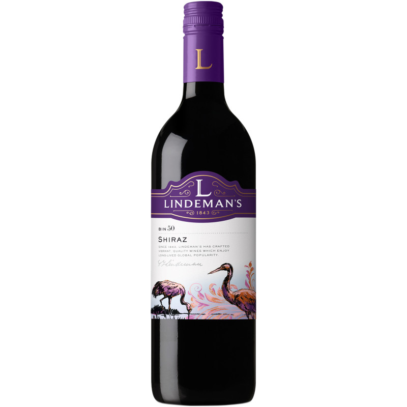 Вино Lindeman's Bin 50 Shiraz красное полусухое 13.5%, 750мл