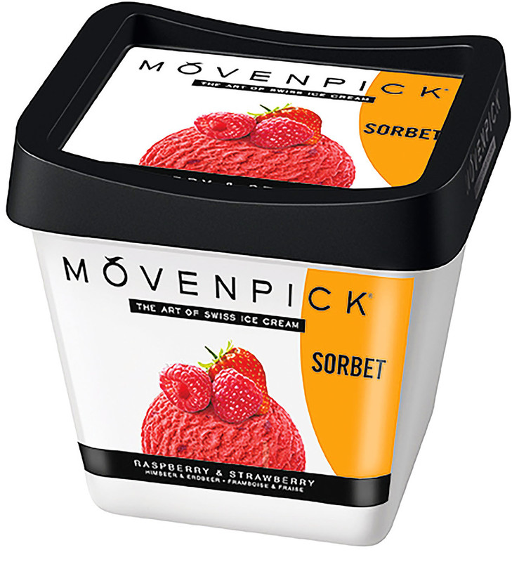 Мороженое Movenpick Малина-Клубника 2%, 500мл