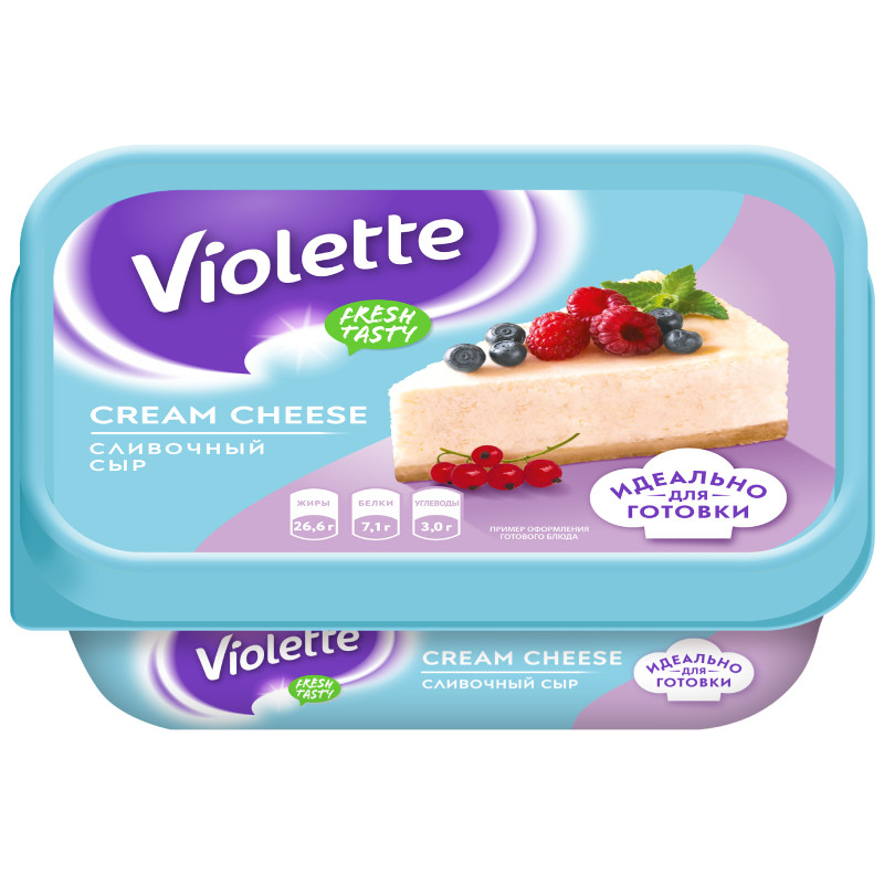 Сыр творожный Violette сливочный 70%, 180г