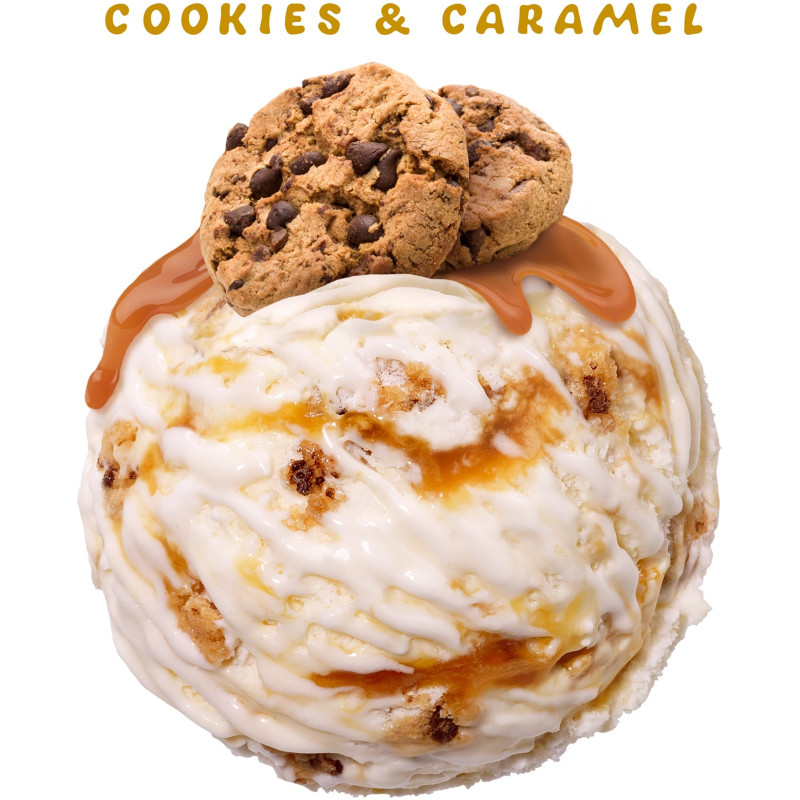 Десерт-мороженое Monterra Печенье Карамель, 2,4кг — фото 1