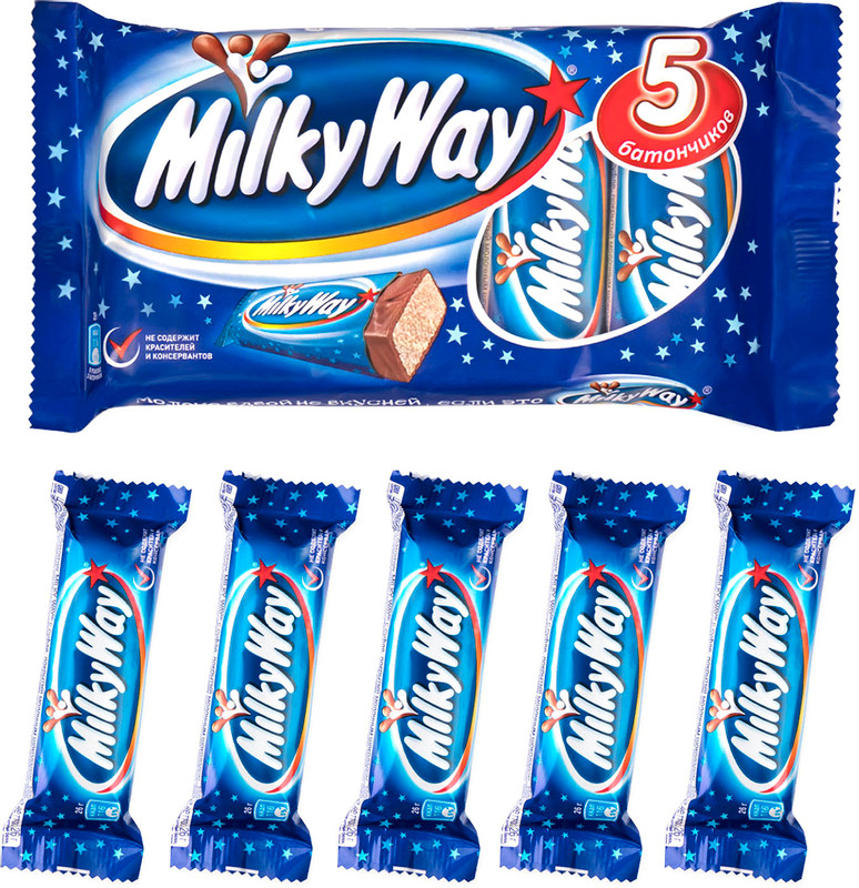 Батончик шоколадный Milky Way, 5х26г — фото 5