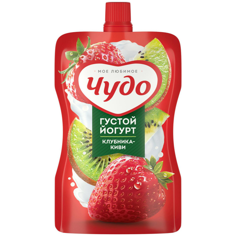 Йогурт фруктовый Чудо Клубника-Киви 2.6%, 110г — фото 1