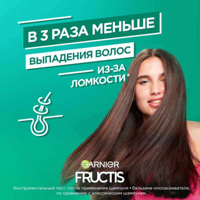 Шампунь для волос Garnier Fructis рост во всю силу, 400мл — фото 6