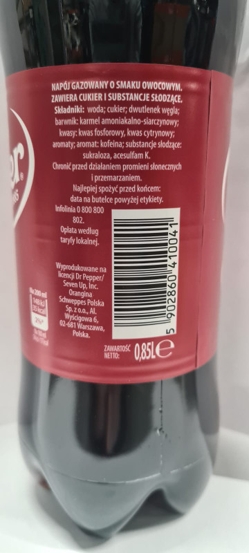 Напиток Dr.Pepper Original безалкогольный газированный, 850мл — фото 1
