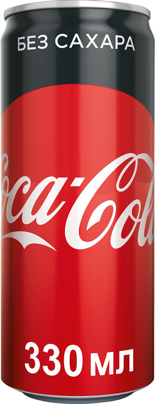 Напиток безалкогольный Coca-Cola без сахара газированный, 330мл — фото 2