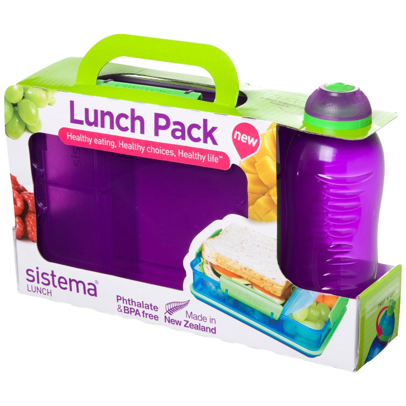 Набор Sistema Lunch контейнер, 975мл + бутылка, 330мл — фото 1