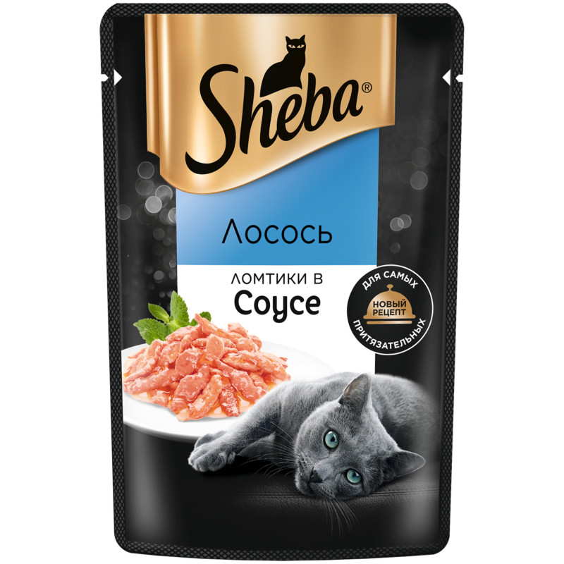 Влажный корм Sheba для кошек Ломтики в соусе с лососем, 75г — фото 2