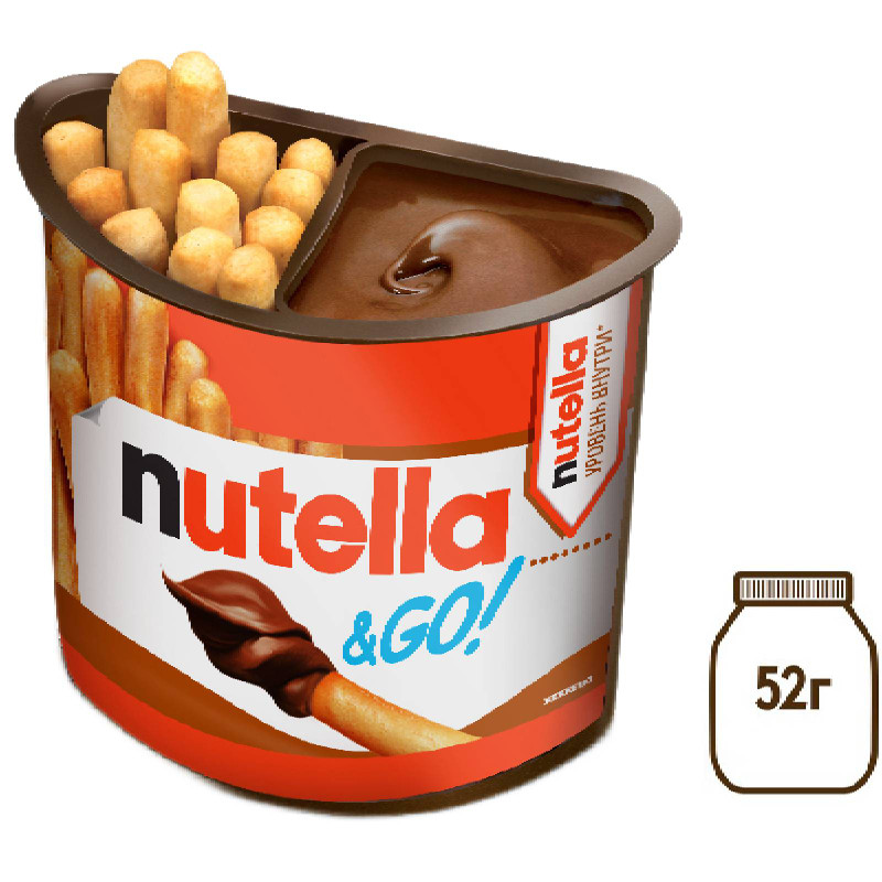 Набор Nutella&GO! c хлебными палочками и ореховой пастой Nutella, 52г — фото 2