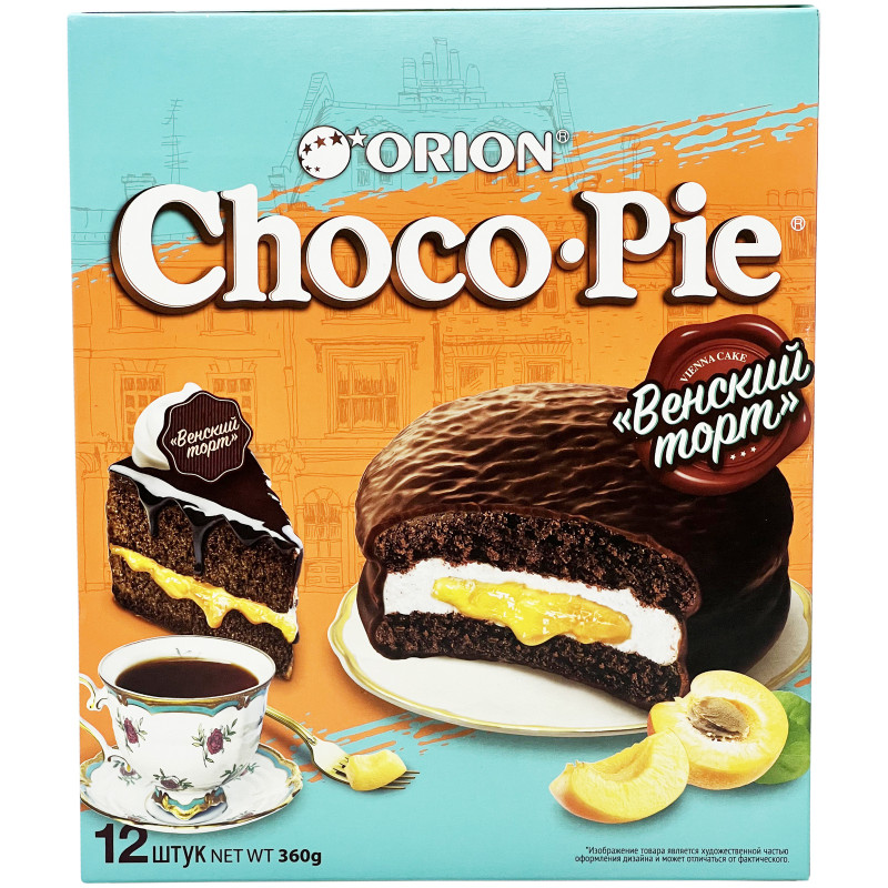 Пирожное Orion Choco Pie Венский торт, 360г — фото 2