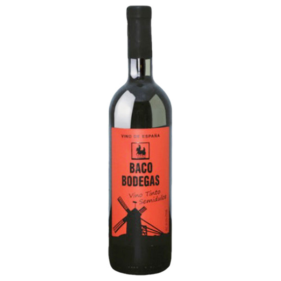 Вино Baco Bodegas красное полусладкое, 10.0-12.0%, 750мл