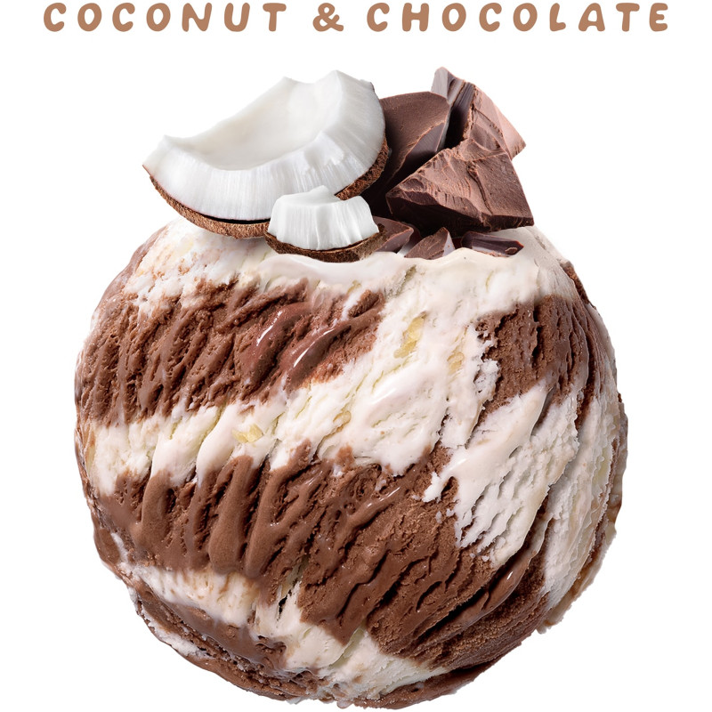 Десерт-мороженое Monterra Кокос-Шоколад, 2,4кг — фото 1