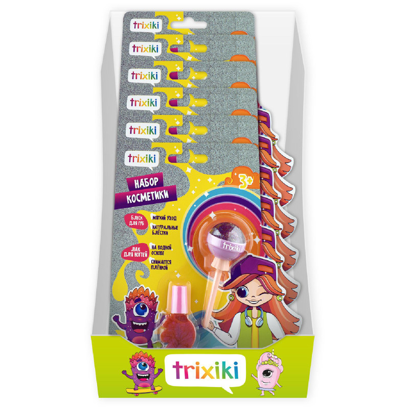 Набор косметики Trixiki Лак для ногтей + Блеск для губ детский 3+ 32574 — фото 4