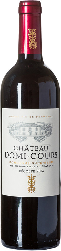 Вино Chateau Domi-Cours красное сухое 12.5%, 750мл