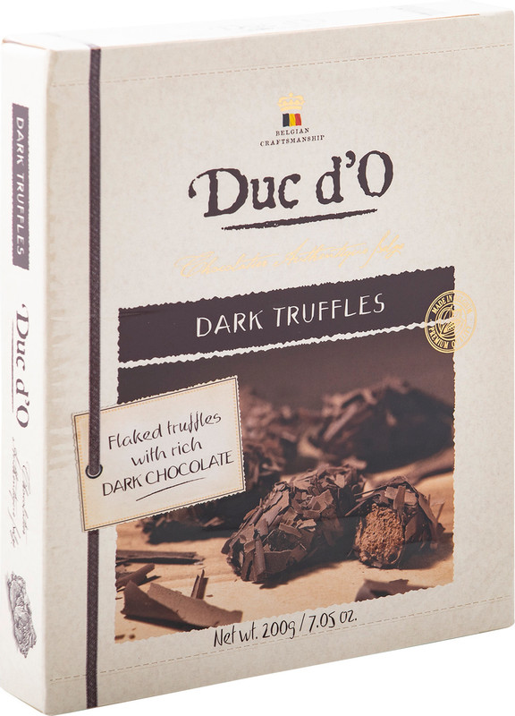 Конфеты Duc dO Dark Truffles из горького шоколада, 200г — фото 1