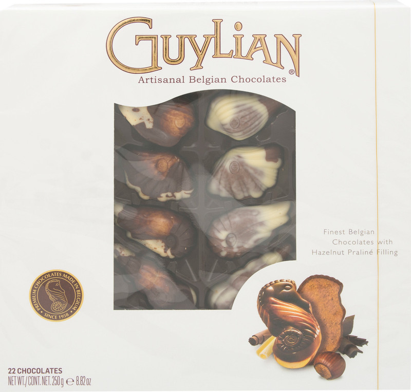 Набор конфет Guylian Морские ракушки шоколадные, 250г — фото 2