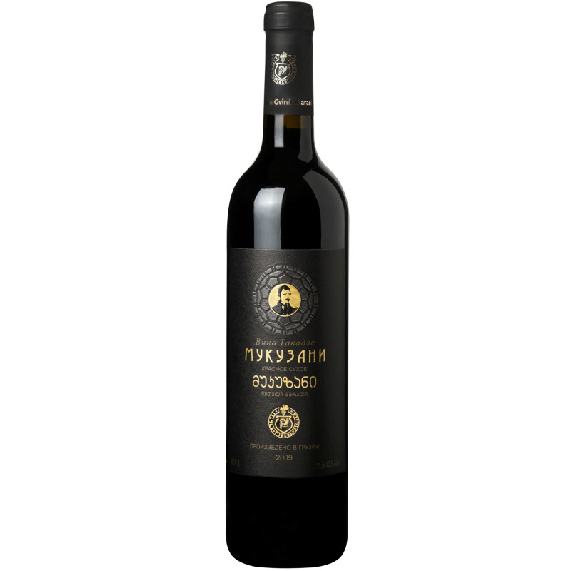 Вино Вина Тавадзе Мукузани красное сухое 12%, 750мл