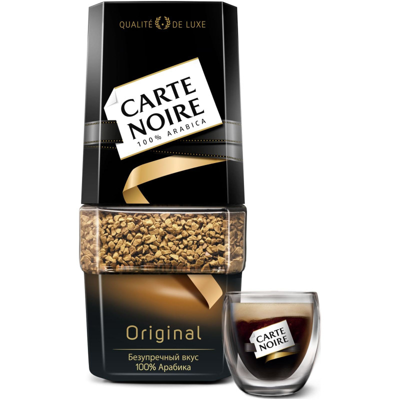 Кофе Carte Noire натуральный растворимый сублимированный, 190г — фото 1