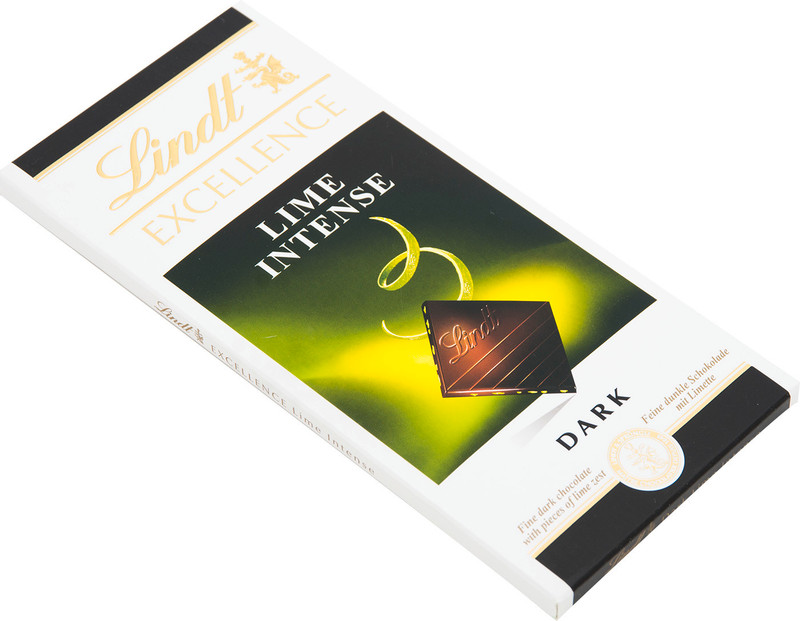 Шоколад тёмный Lindt Excellence со вкусом лайма, 100г — фото 2
