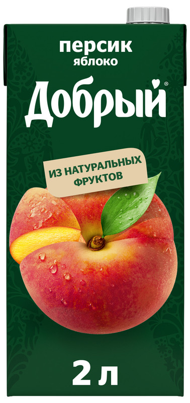 Нектар Добрый персиково-яблочный, 2л