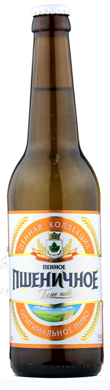 Пиво Пенная Коллекция Пенное Пшеничное светлое нефильтрованное 5%, 450мл