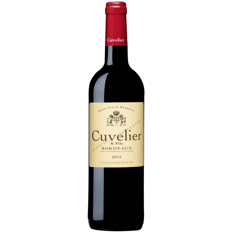 Вино Cuvelier & Fils Bordeaux AOC красное сухое 12.5%, 750мл
