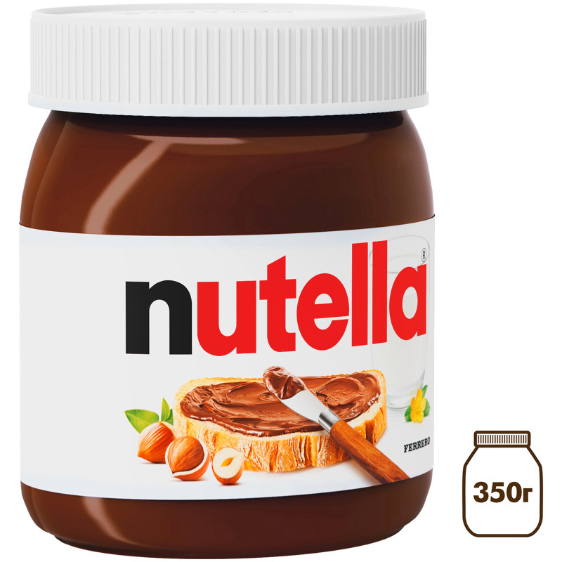 Паста Nutella ореховая с добавлением какао, 350г — фото 2