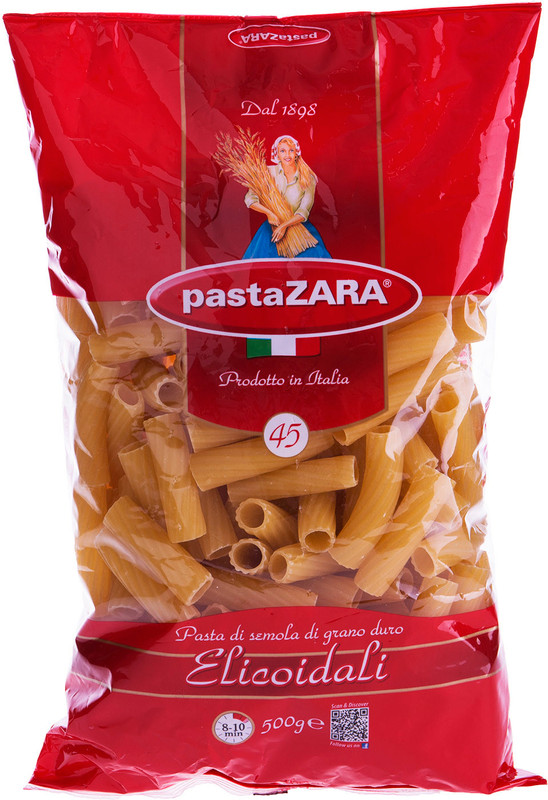 Макароны Pasta Zara Elicoidale №45, 500г