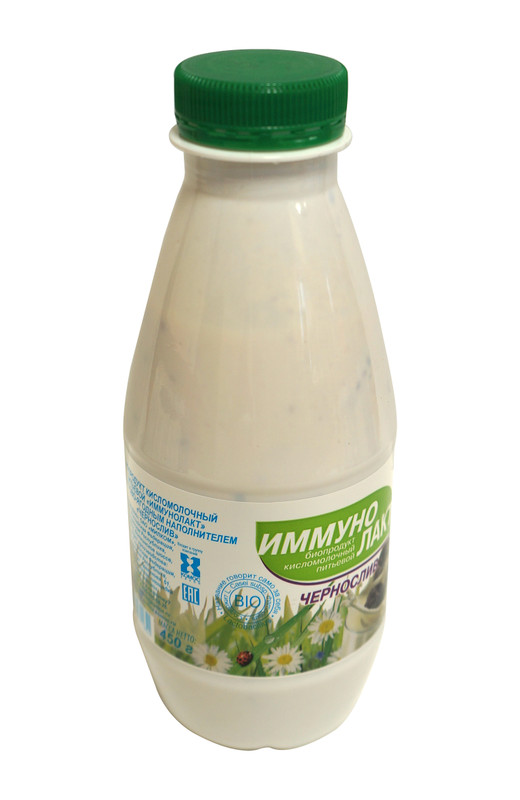 Продукт кисломолочный Варвара краса Иммунолакт чернослив 2.5%, 450мл