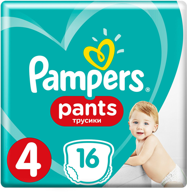 Подгузники-трусики Pampers Pants р.4 9-15кг, 16шт — фото 10
