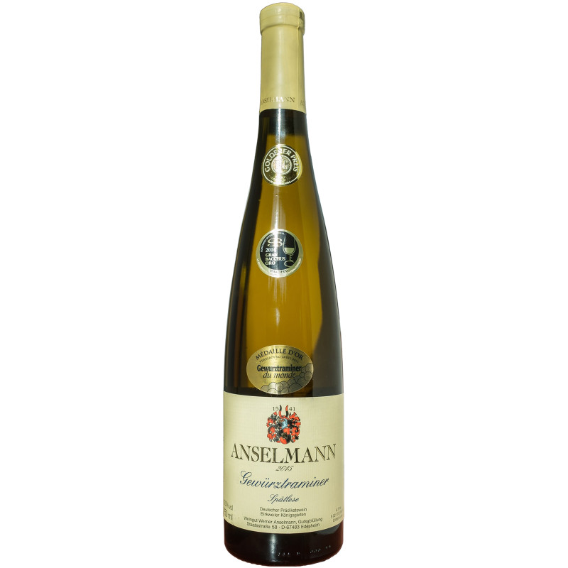 Вино Anselmann Gewurztraminer Spatlese QmP белое сладкое 9.5%, 750мл