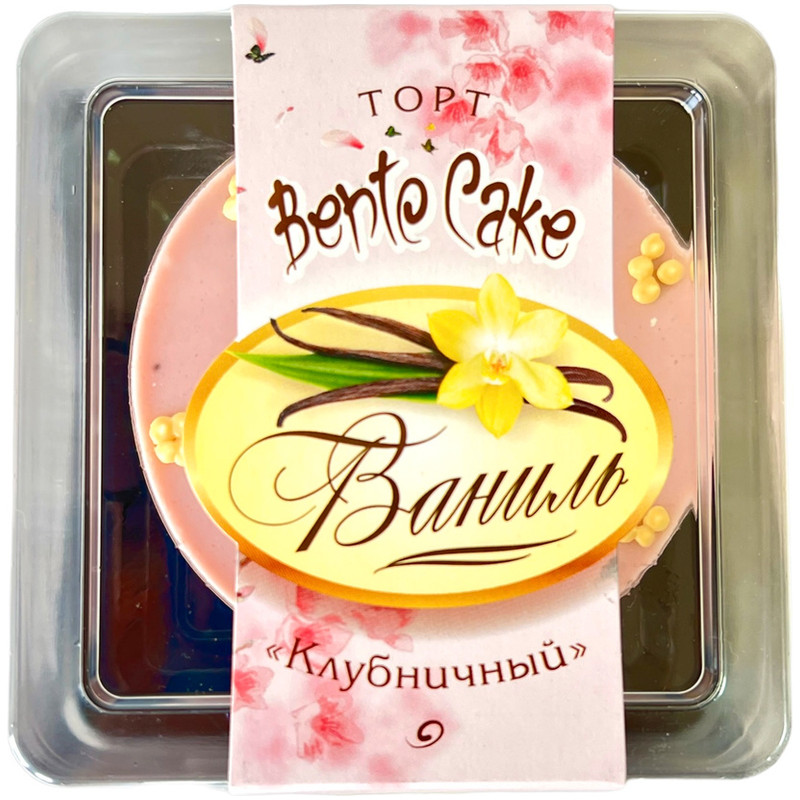 Торт Ваниль Bento Cake Клубничный, 250г — фото 2
