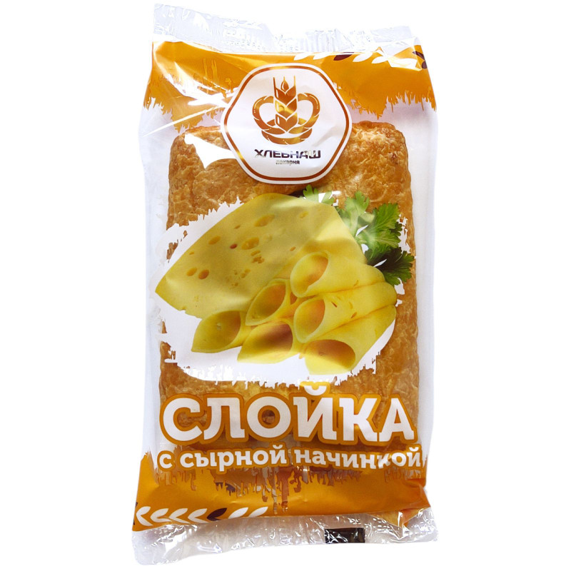 Слойка Хлебнаш с сырной начинкой, 80г