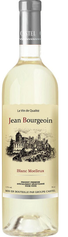 Вино Jean Bourgeoin столовое белое полусладкое, 700мл