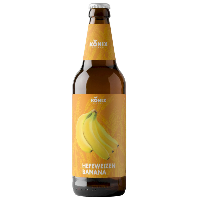 Напиток Hefeweizen Banana пивной неосветлённый пастеризованный нефильтрованный 4.5%, 450мл