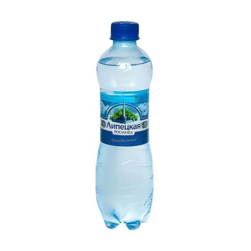 Вода Росинка Липецкая минеральная питьевая лечебно-столовая газированная, 500мл