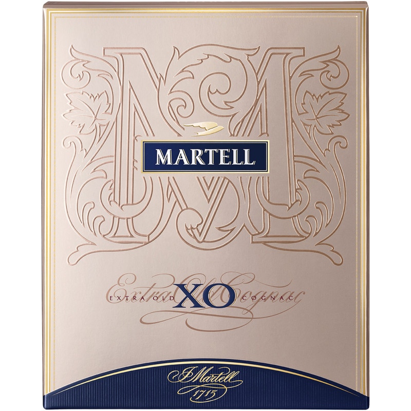 Коньяк Martell XO 40% в подарочной упаковке, 700мл — фото 2