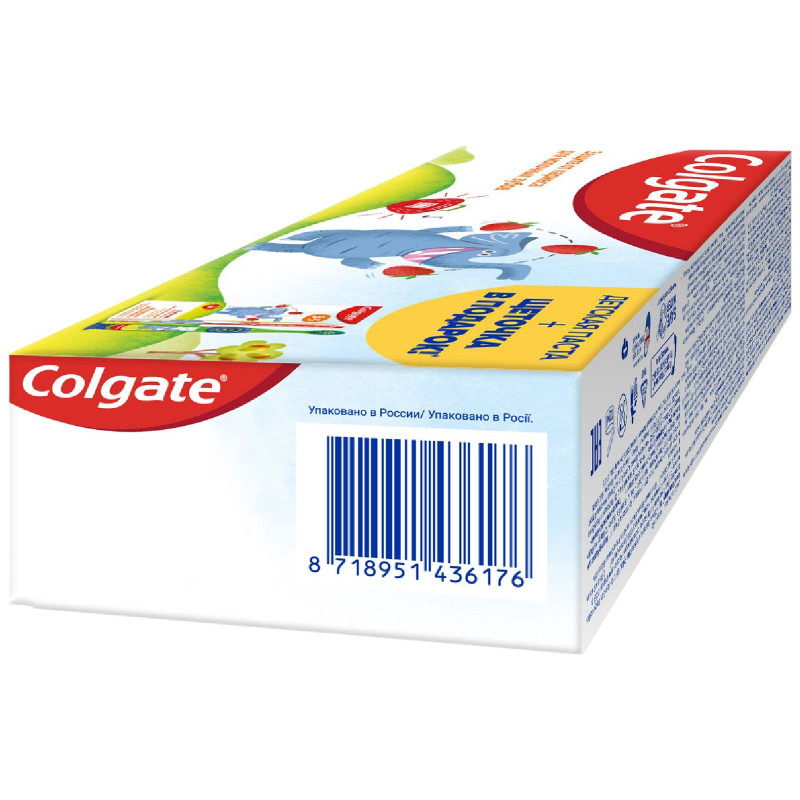Зубная паста Colgate с фторидом + зубная щётка для детей 2-5 лет, 60мл — фото 2