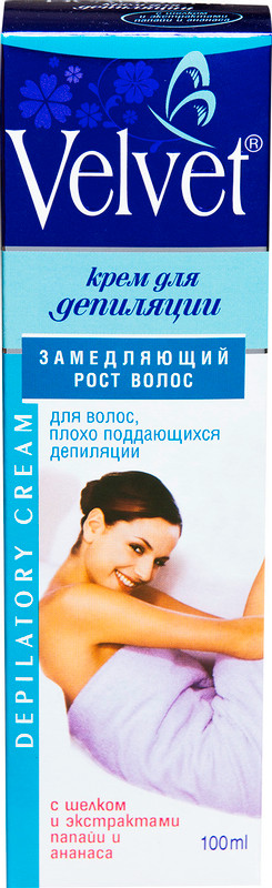 Крем для депиляции Velvet замедляющий рост волос, 100мл - купить с доставкой в Москве в Перекрёстке
