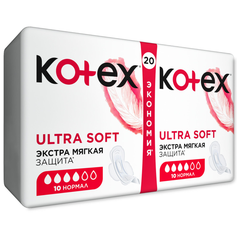 Прокладки Kotex Ultra soft нормал, 20шт — фото 1