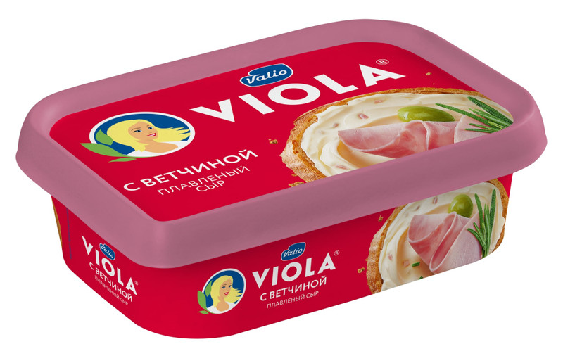 Сыр плавленый Viola с ветчиной 50%, 200г