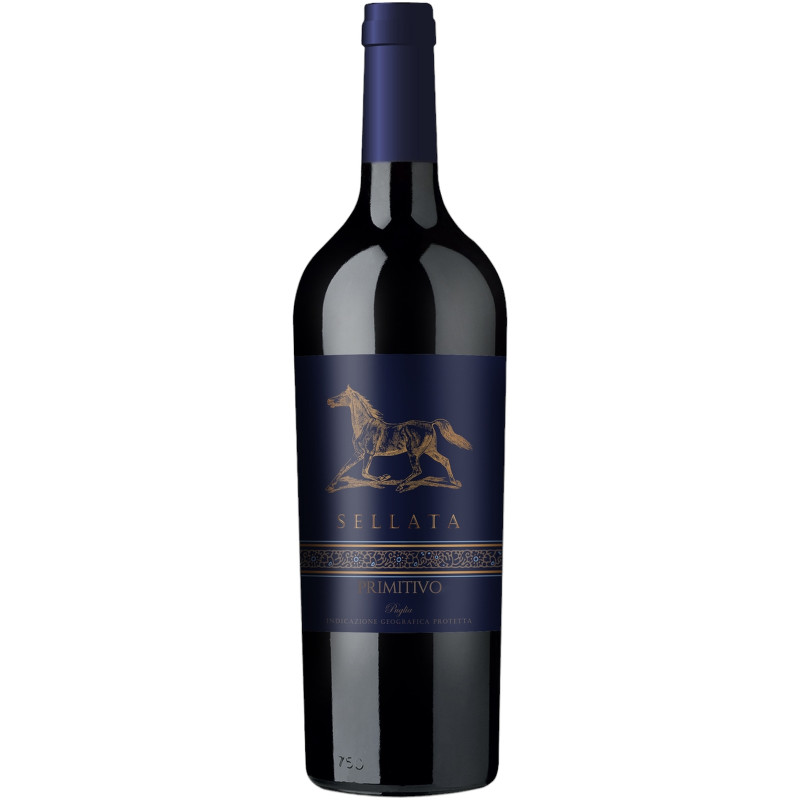 Вино Sellata Primitivo сортовое красное полусухое 13% 750мл